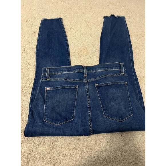 Alice + Olivia Jeans Amazing Assymetrical Waistband Skinny Ankle Jeans Size 30 - Picture 7 of 11